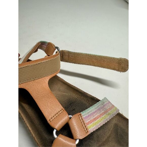 Cat & Jack Val Girl’s Tan Hook and Loop Open Toe Footbed Sandals Size 2 See Note - Picture 11 of 11